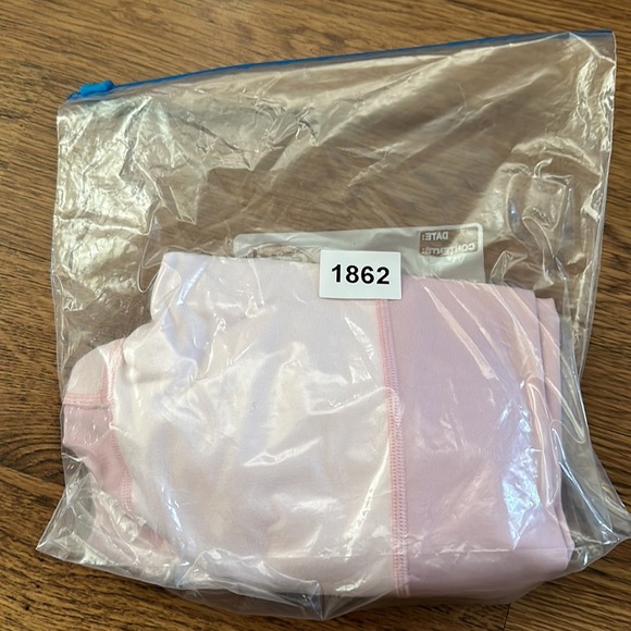 Terez Pink Two Tone Color High Rise Soft Fabric Leggings Size Small - Picture 7 of 8